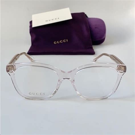 pink gucci sunglasses women|Gucci pink clear glasses.